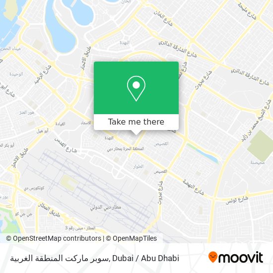 سوبر ماركت المنطقة الغربية map