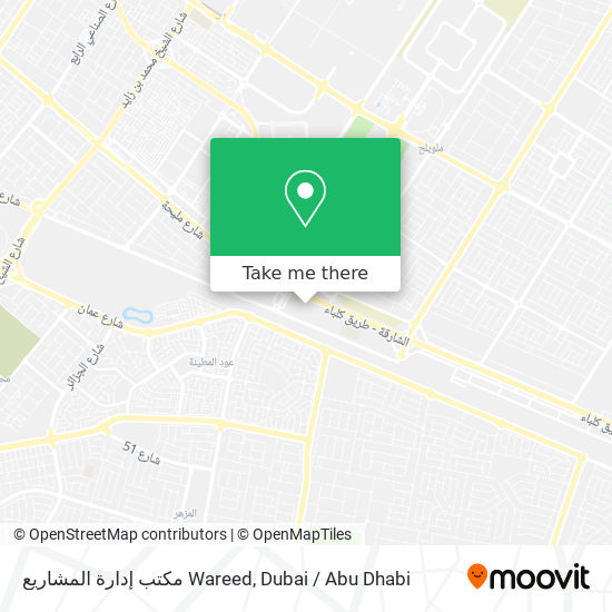 مكتب إدارة المشاريع Wareed map