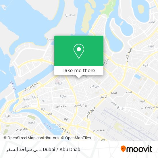 دبي سياحة السفر map