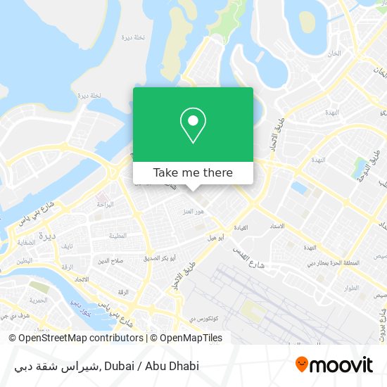 شيراس شقة دبي map