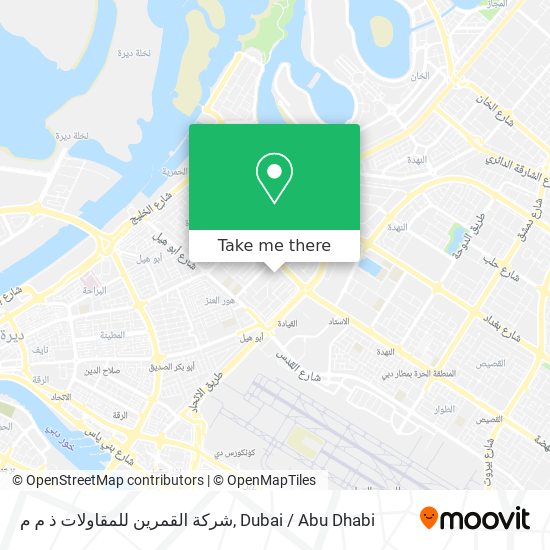 شركة القمرين للمقاولات ذ م م map