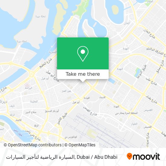 السيارة الرياضية لتأجير السيارات map