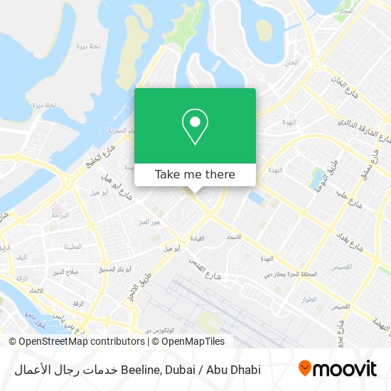 خدمات رجال الأعمال Beeline map