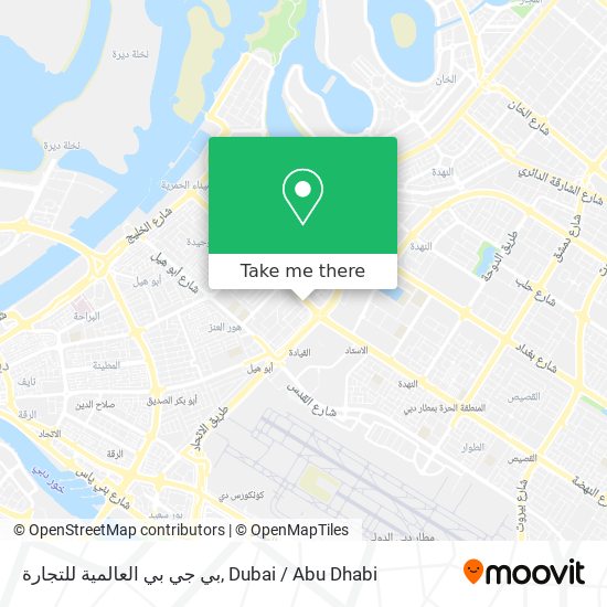 بي جي بي العالمية للتجارة map