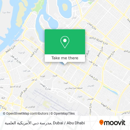 مدرسة دبي الأمريكية العلمية map