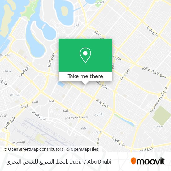 الخط السريع للشحن البحري map