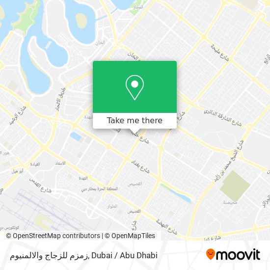 زمزم للزجاج والالمنيوم map