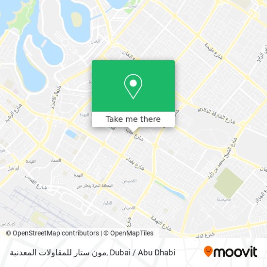 مون ستار للمقاولات المعدنية map