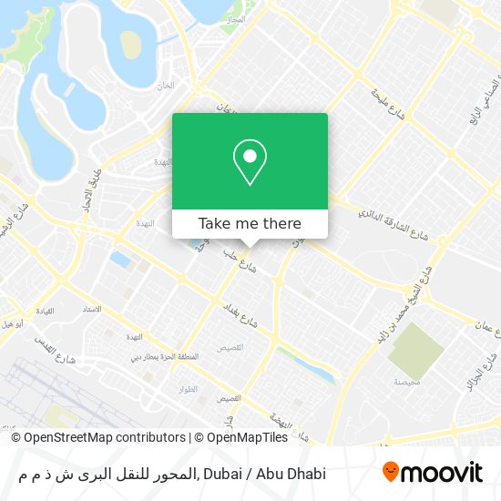 المحور للنقل البرى ش ذ م م map