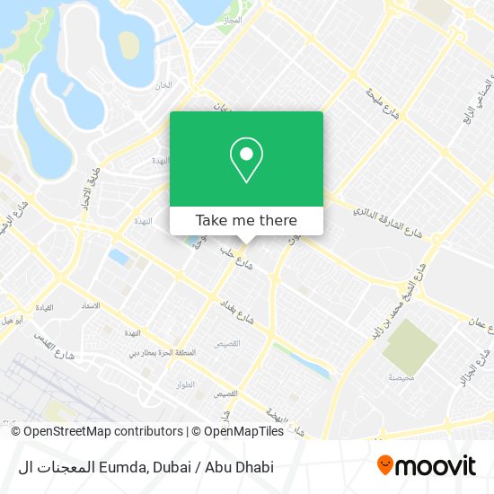 المعجنات ال Eumda map