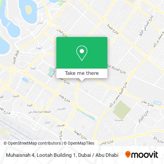 Muhaisnah 4, Lootah Building 1 map