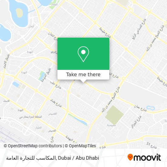 المكاسب للتجارة العامة map