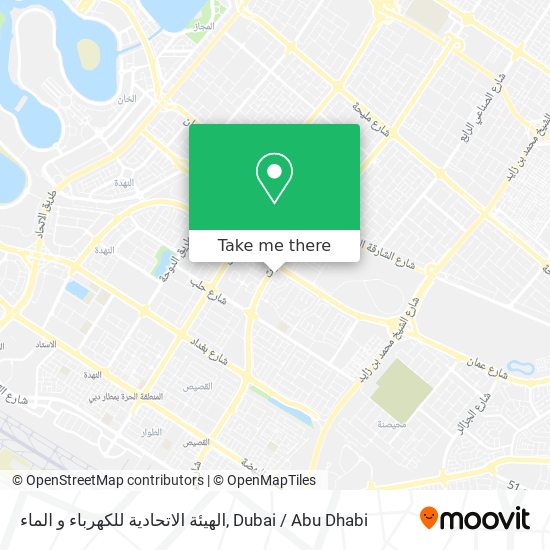 الهيئة الاتحادية للكهرباء و الماء map