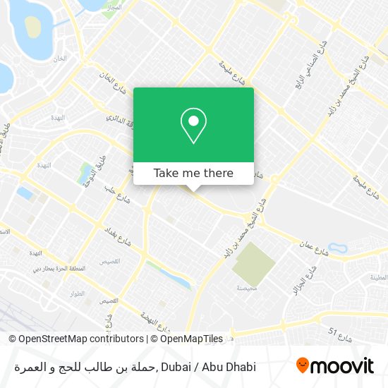 حملة بن طالب للحج و العمرة map