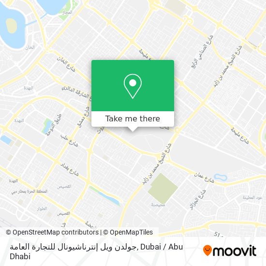 جولدن ويل إنترناشيونال للتجارة العامة map