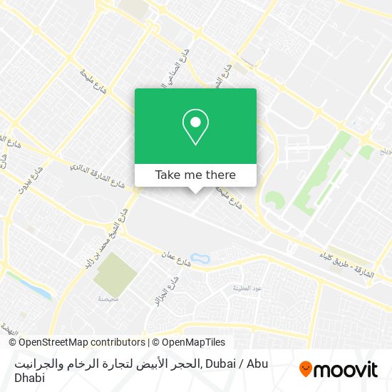 الحجر الأبيض لتجارة الرخام والجرانيت map