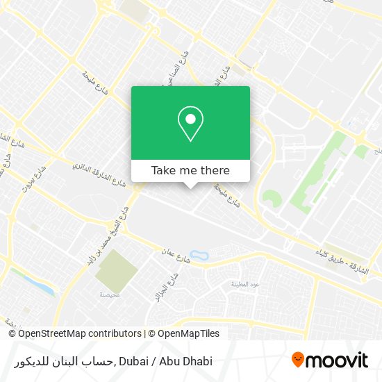 حساب البنان للديكور map