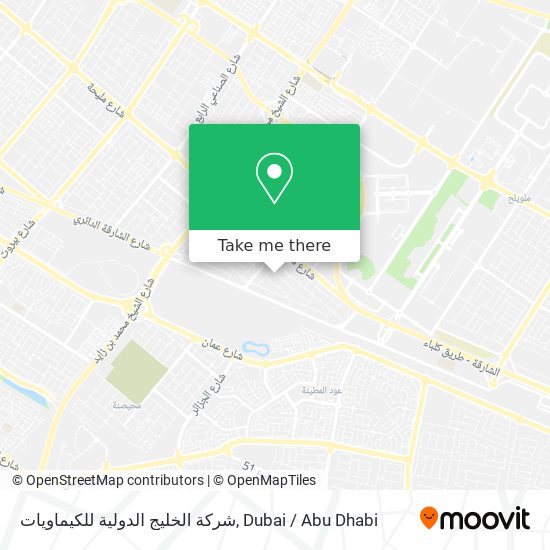 شركة الخليج الدولية للكيماويات map