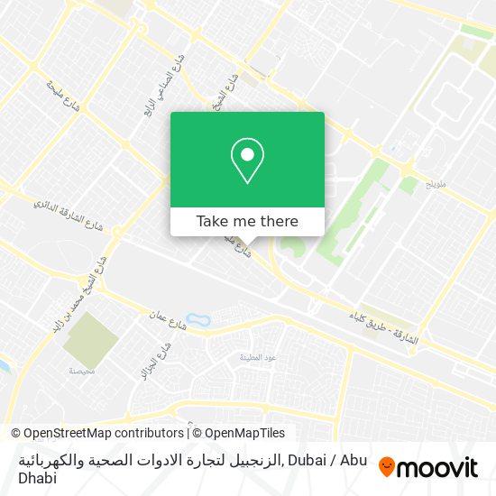 الزنجبيل لتجارة الادوات الصحية والكهربائية map