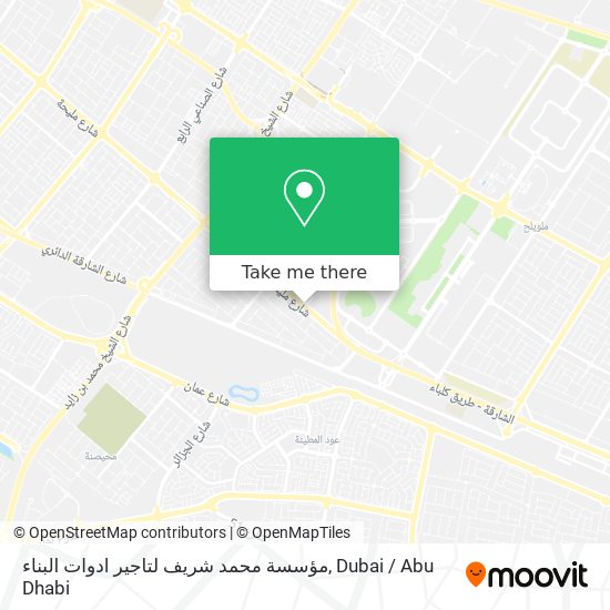 مؤسسة محمد شريف لتاجير ادوات البناء map