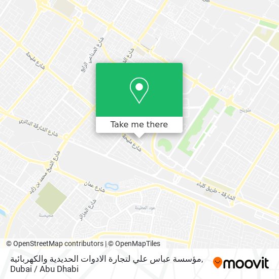 مؤسسة عباس علي لتجارة الادوات الحديدية والكهربائية map