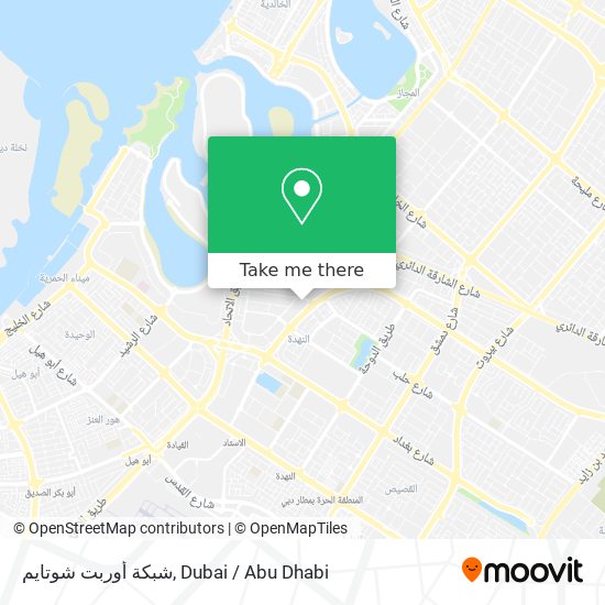 شبكة أوربت شوتايم map