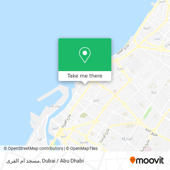 مسجد ام القرى map