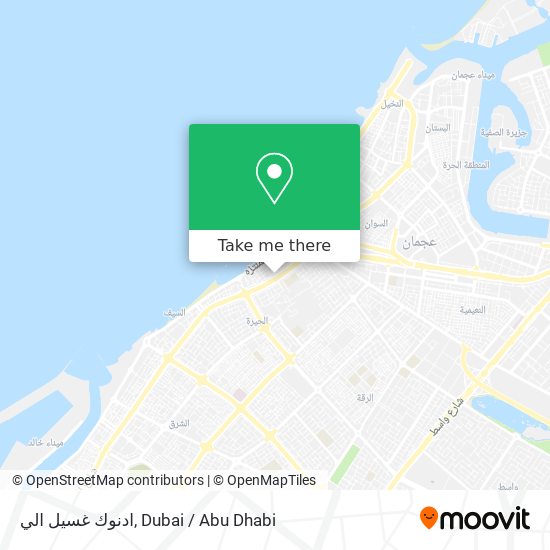 ادنوك غسيل الي map