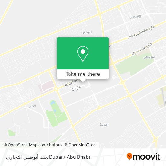 بنك أبوظبي التجاري map