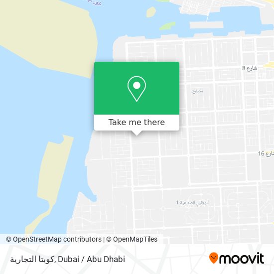 كوبتا التجارية map