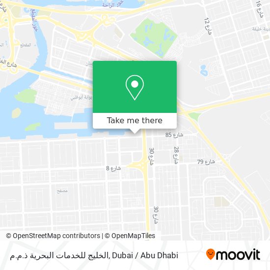 الخليج للخدمات البحرية ذ.م.م map