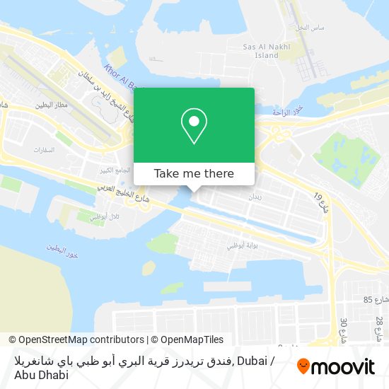 فندق تريدرز قرية البري أبو ظبي باي شانغريلا map