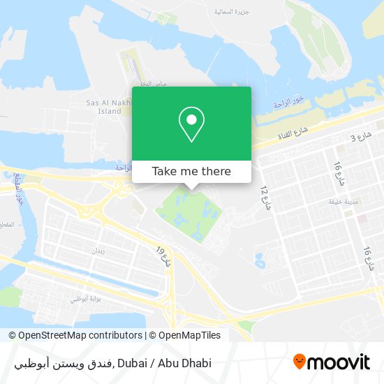 فندق ويستن أبوظبي map