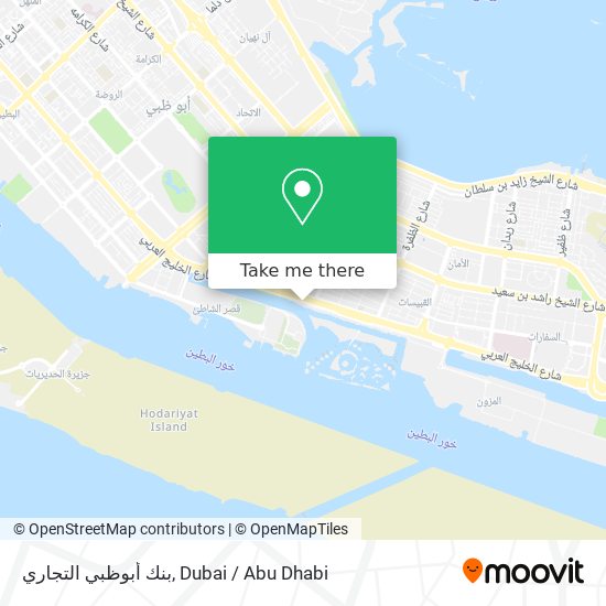 بنك أبوظبي التجاري map