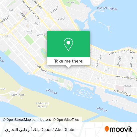 بنك أبوظبي التجاري map