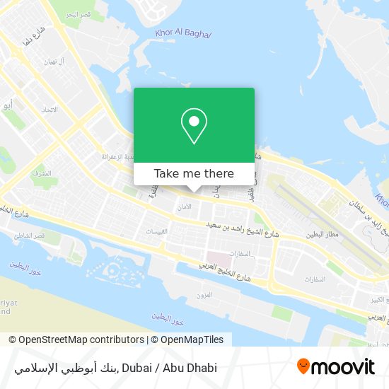 بنك أبوظبي الإسلامي map