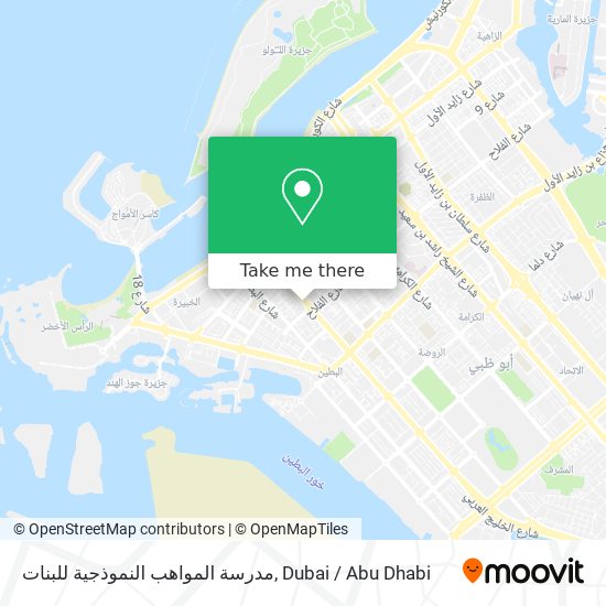 مدرسة المواهب النموذجية للبنات map