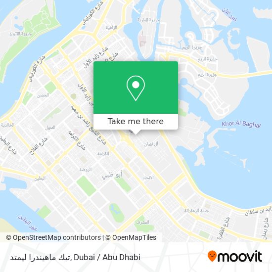 تيك ماهيندرا ليمتد map