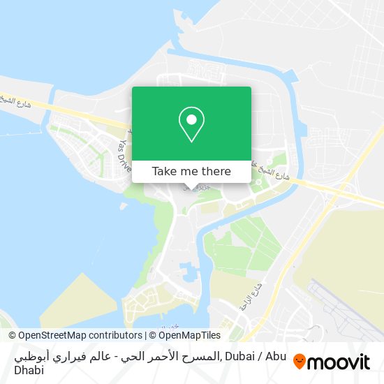المسرح الأحمر الحي - عالم فيراري أبوظبي map