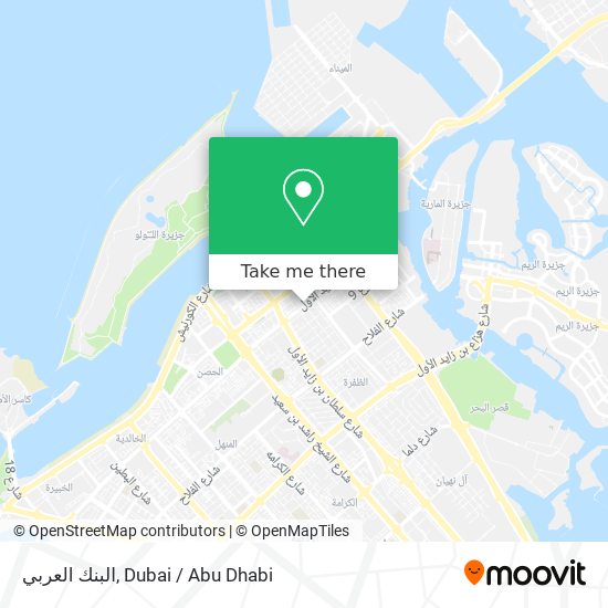 البنك العربي map