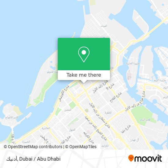 أدنيك map