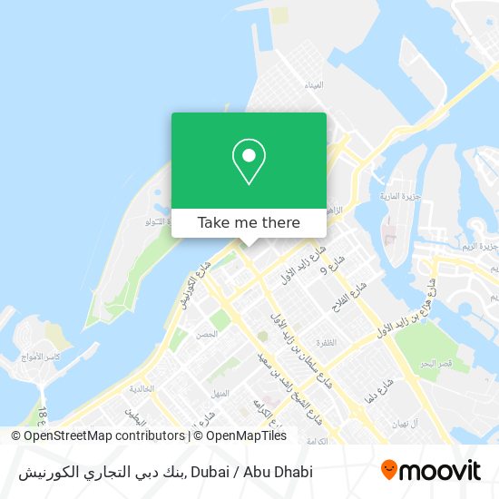 بنك دبي التجاري الكورنيش map