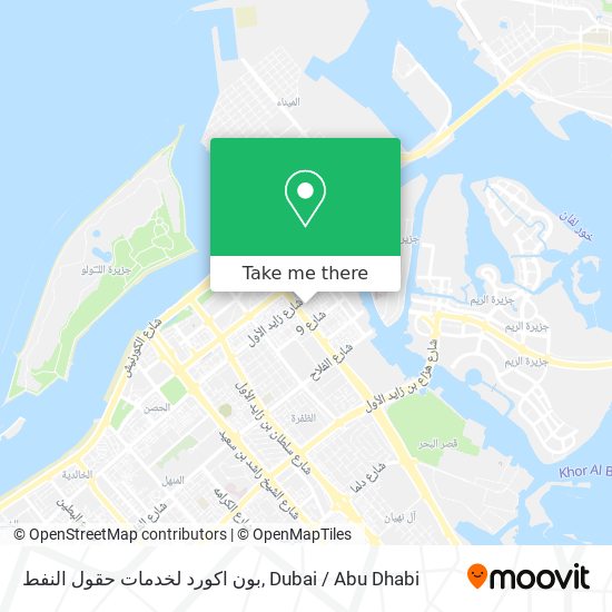 بون اكورد لخدمات حقول النفط map