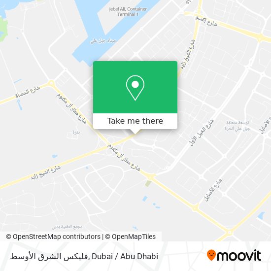 فليكس الشرق الأوسط map