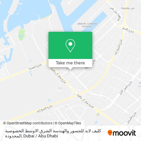 كليف لاند للجسور والهندسة الشرق الاوسط الخصوصية المحدودة map