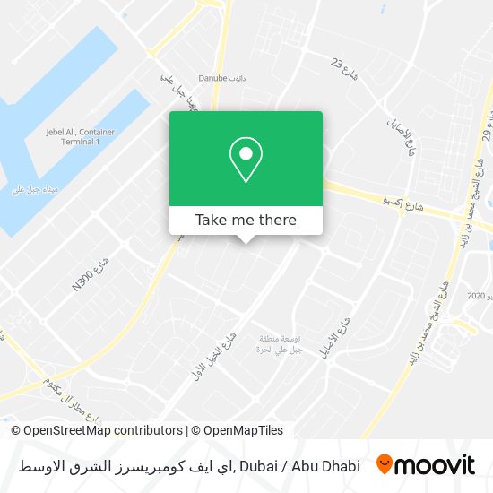 اي ايف كومبريسرز الشرق الاوسط map