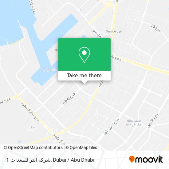 شركة انتر للمعدات 1 map