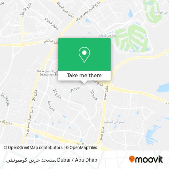 مسجد جرين كوميونيتي map