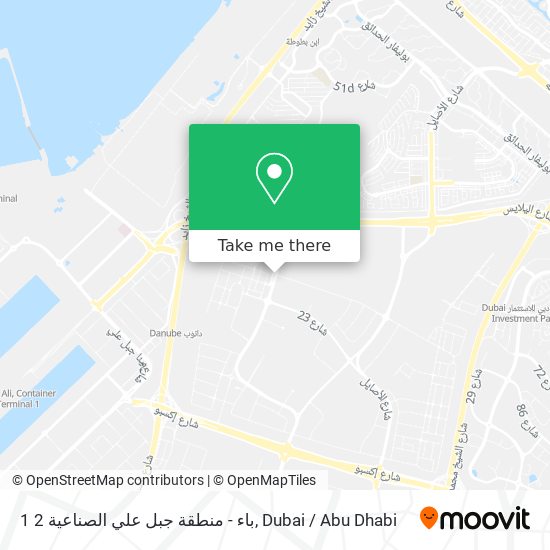 باء - منطقة جبل علي الصناعية 2 1 map