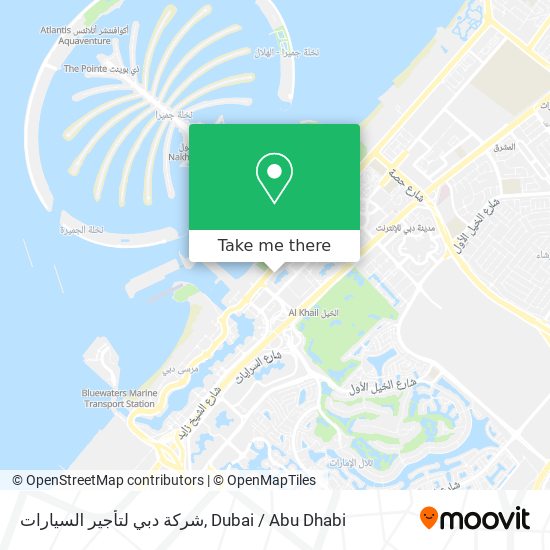 شركة دبي لتأجير السيارات map